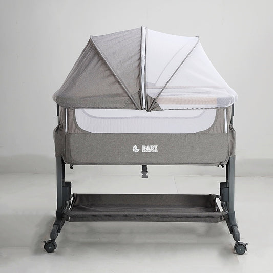 Baby Brightness Co Sleeper Bassinet Grey - image 2