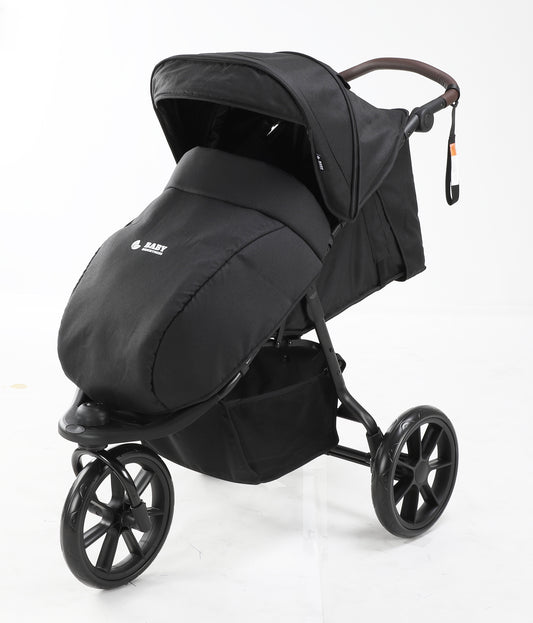 Baby Brightness ELIO Three Wheel Pram - Black