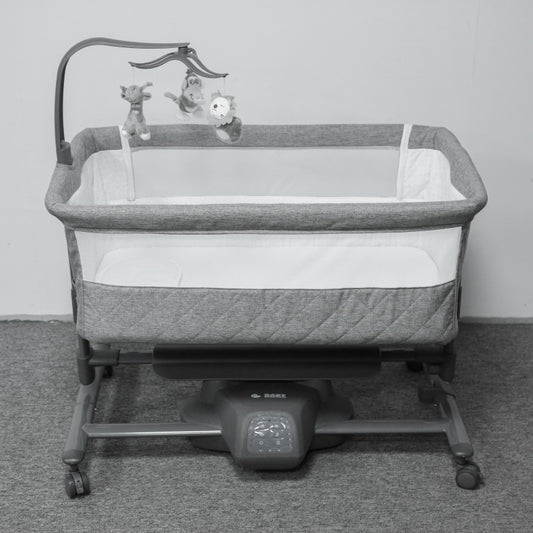 Pre-order Baby Brightness ZYLA Electric Baby Bassinet Bedside Sleeper – Grey