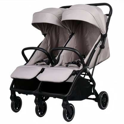 Double Pram – FlexGo Duo double stroller Beige
