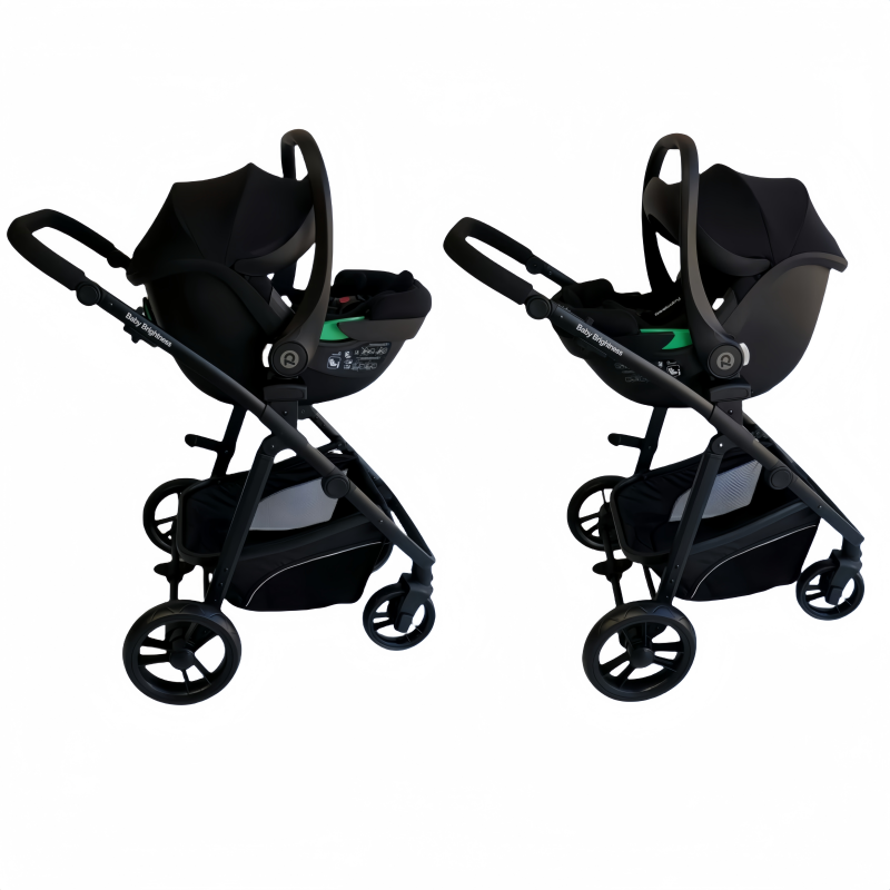 Pre-order Newborn Pram – Palms Stroller with Bassinet, Car Seat and Rotating ISOFIX Base (Black) - image 8