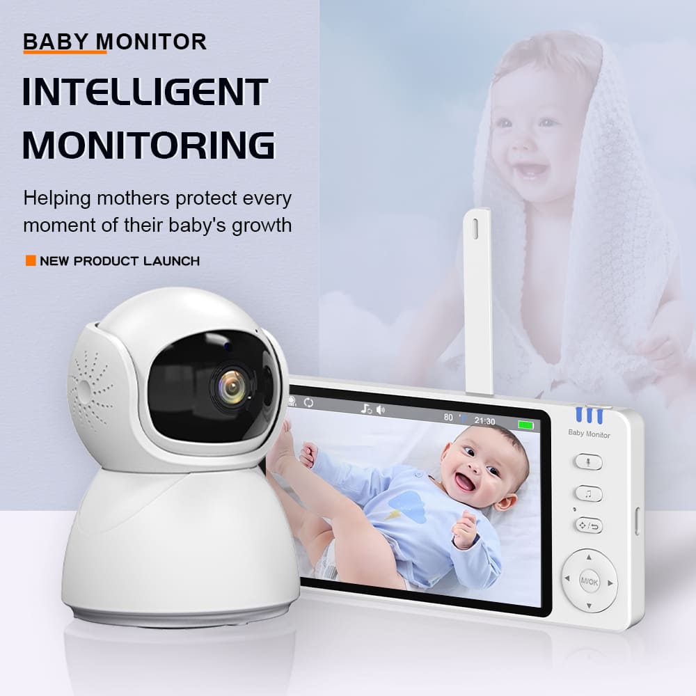 5”LCD HD Pan & Tilt Infrared Night Vision Baby Monitor - image 3