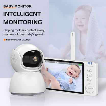 5”LCD HD Pan & Tilt Infrared Night Vision Baby Monitor - image 3