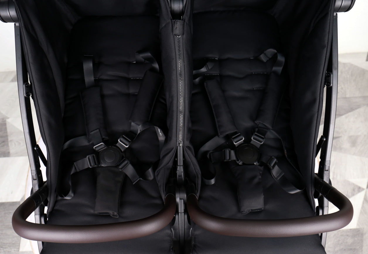 Double Pram – FlexGo Duo with Reclining Infant Capsule (Black) - image 15