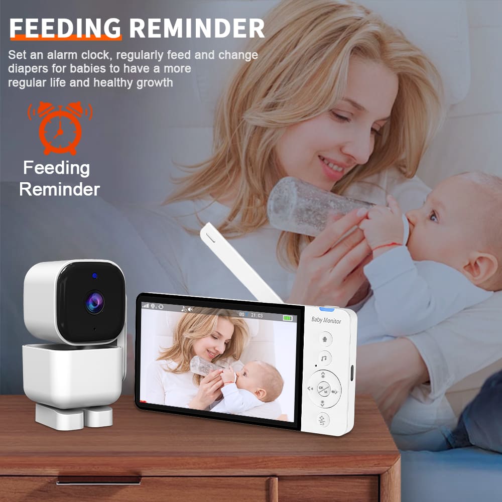 5”LCD HD Pan & Tilt Infrared Night Vision Baby Monitor - image 8