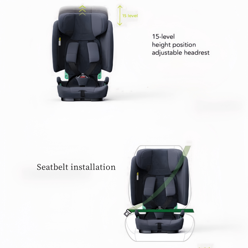 Travel Pram – AirGo Lightweight Stroller with Booster Seat (Black) - image 10