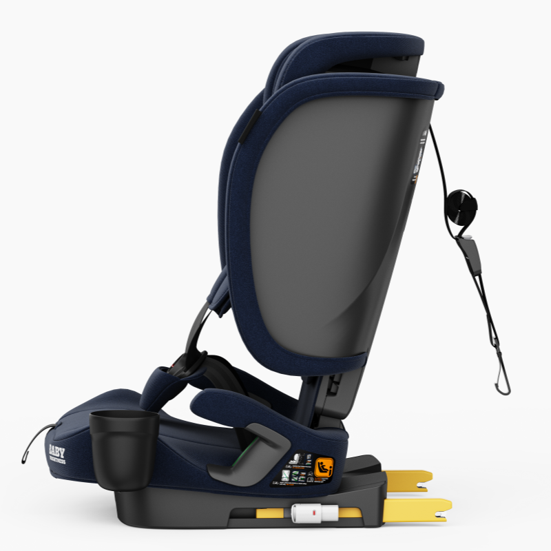 Travel Pram – FlexGo Lightweight Auto Folding Stroller with ISOFIX Booster Seat  (Blue) - image 14
