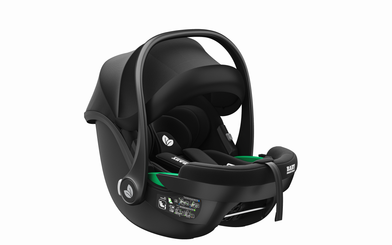 Newborn Pram – Palms 2+ Stroller with Infant Car Seat (Black) - image 11