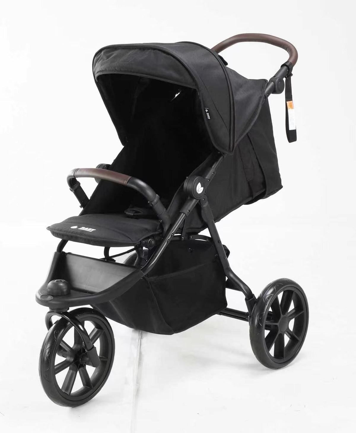 Baby Brightness ELIO Three Wheel Pram And Carrycot - Black