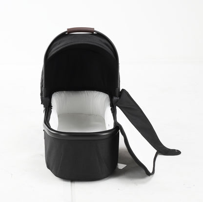 Baby Brightness ELIO Three Wheel Pram And Carrycot - Black