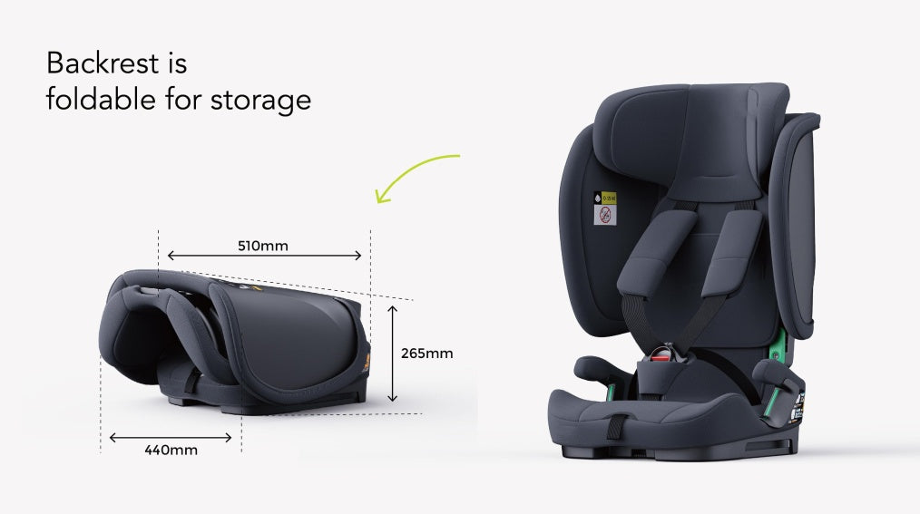 Baby Brightness SecureFit Portable Travel Booster Car Seat Grey - image 5