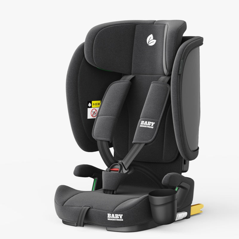 Baby Brightness SecureFit Pro Portable Travel Booster Car Seat Grey