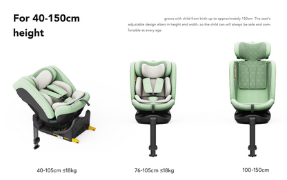 Baby Brightness ArmorMax Pro 360° Rotating Car Seat with Slide Function – Blue