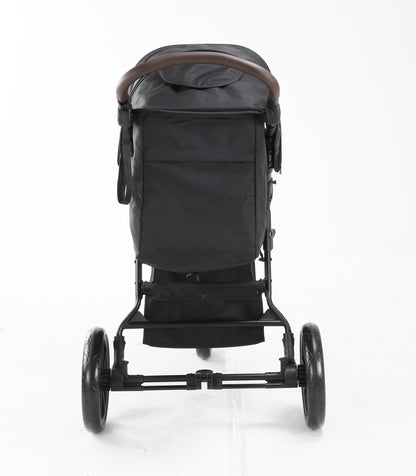 Baby Brightness ELIO Three Wheel Pram And Carrycot - Black