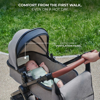 Pre-order Skyra 2-in-1 Newborn Pram & Bassinet Stroller and Car Seat (Pink) - image 18