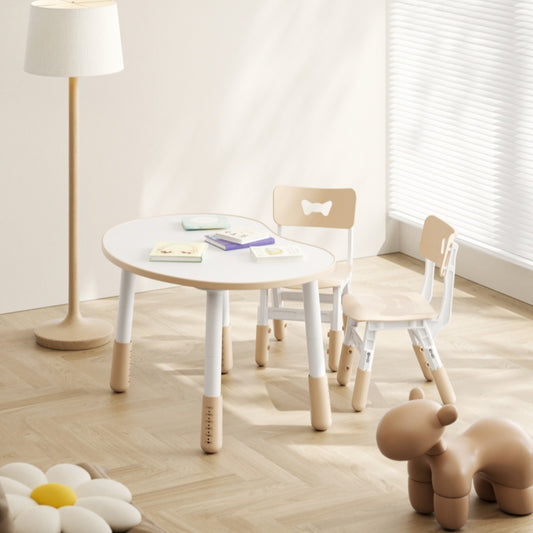 Height Adjustable Peanut Table with 2 Chairs Coffee