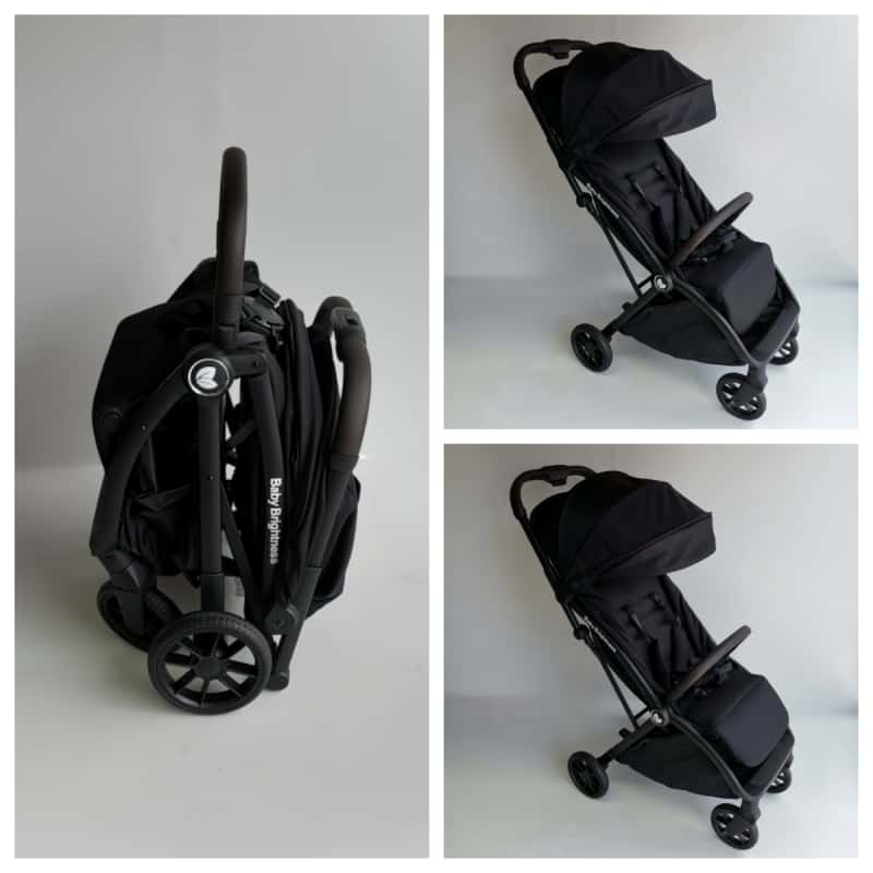 Travel Pram – FlexGo Lightweight Auto Folding Stroller with ISOFIX Booster Seat  (Blue) - image 18