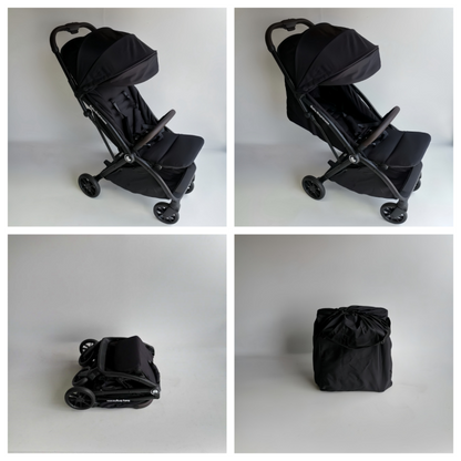 Pre-order Newborn Pram & Capsule – FlexGo Auto Folding Stroller with Capsule (Black) - image 7