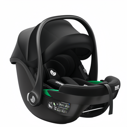Newborn Pram – EasyGo 2+ Three Wheel Stroller with Car Seat (Black) - image 17