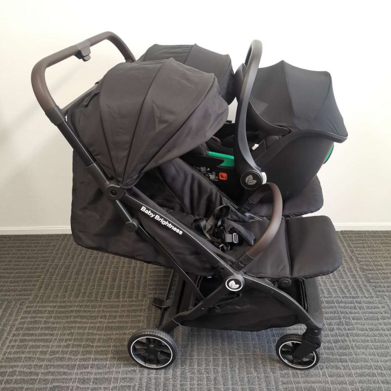 Double Pram – FlexGo Duo with Infant Capsule (Black) - image 23