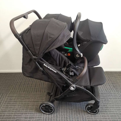 Double Pram – FlexGo Duo with Infant Capsule (Black) - image 23
