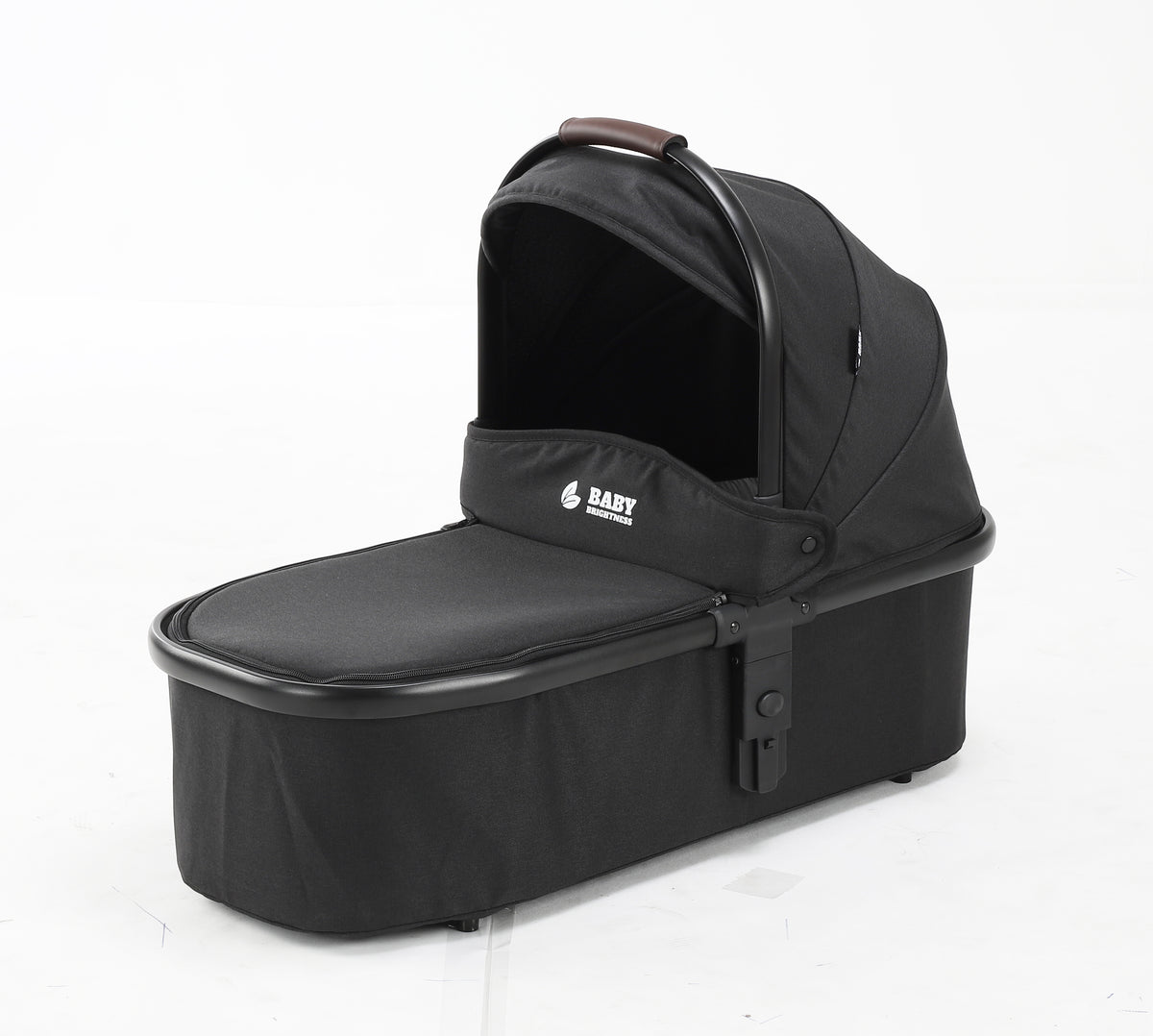 Baby Brightness ELIO Three Wheel Pram And Carrycot - Black