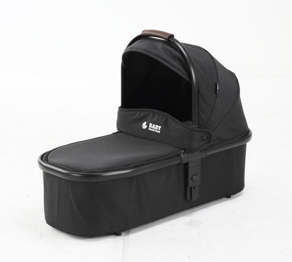Baby Brightness ELIO Three Wheel Pram And Carrycot - Black