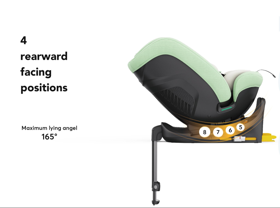 Baby Brightness ArmorMax Pro 360° Rotating Car Seat with Slide Function – Blue