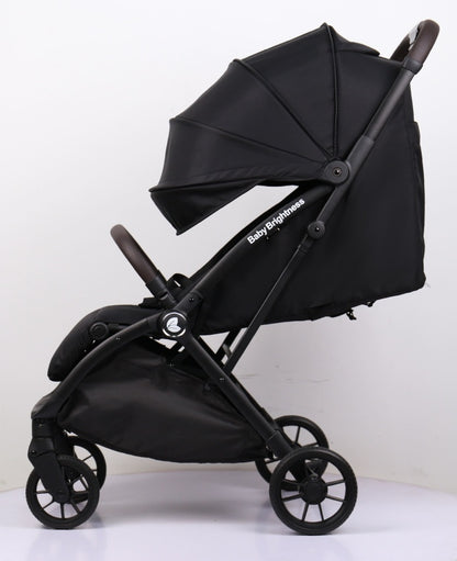 Travel Pram – FlexGo Lightweight Auto Folding Stroller with ISOFIX Booster Seat  (Black) - image 21