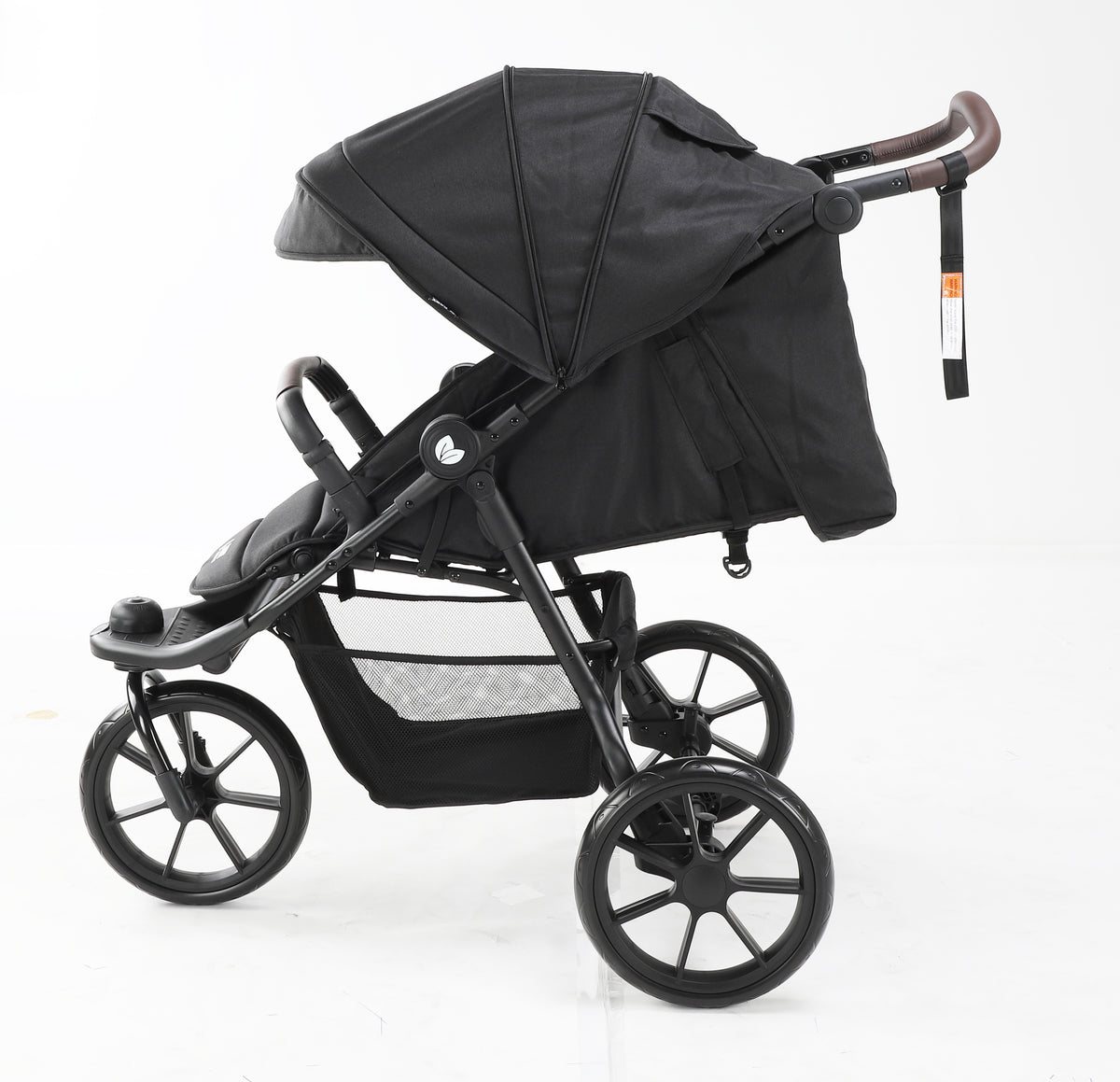 Baby Brightness ELIO Three Wheel Pram And Carrycot - Black