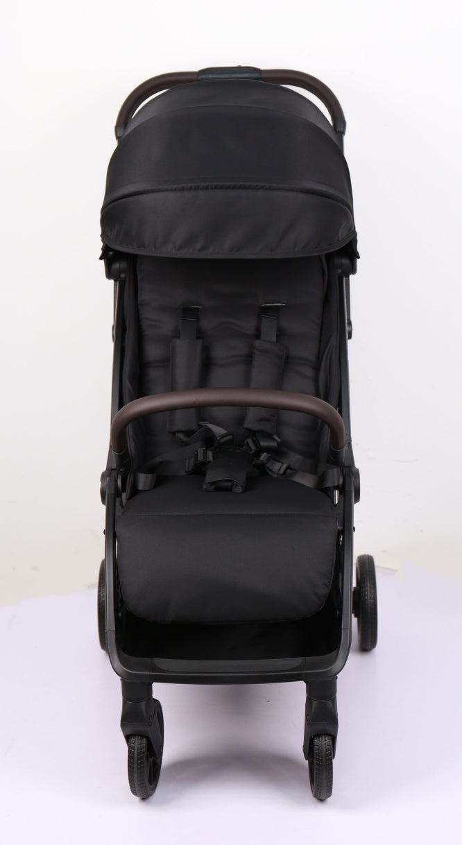 Pre-order Newborn Pram & Capsule – FlexGo Auto Folding Stroller with Reclining Capsule (Black) - image 14