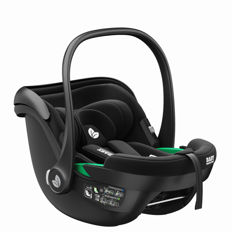 Newborn Pram – EasyGo 2+ Three Wheel Stroller with Car Seat (Black) - image 18