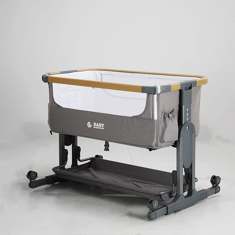 Baby Brightness Co Sleeper Bassinet Grey - image 13