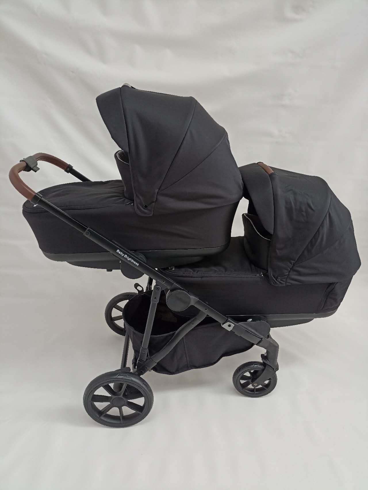Pre-order Double Pram – Luxe Twin Stroller with Double Bassinets, Reclining Car Seats and Rotating ISOFIX Base - image 14