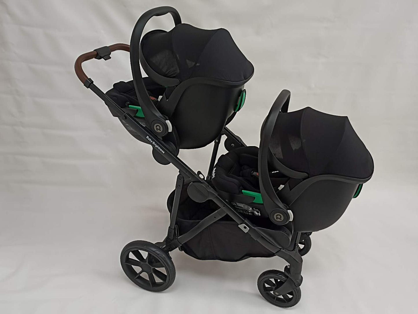 Pre-order Double Pram – Luxe Twin Stroller with Bassinet, Car Seat and Rotating ISOFIX Base - image 25