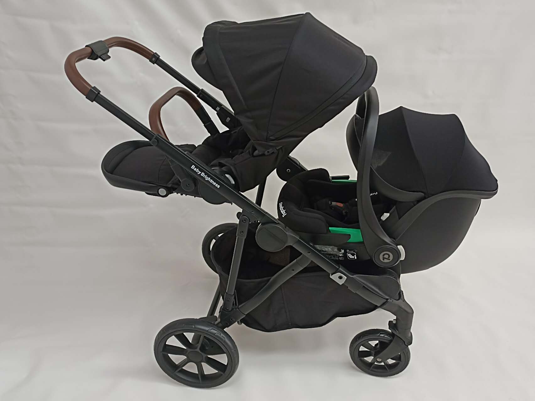 Pre-order Double Pram – Luxe Twin Stroller with Double Car Seats and Rotating ISOFIX Bases - image 19