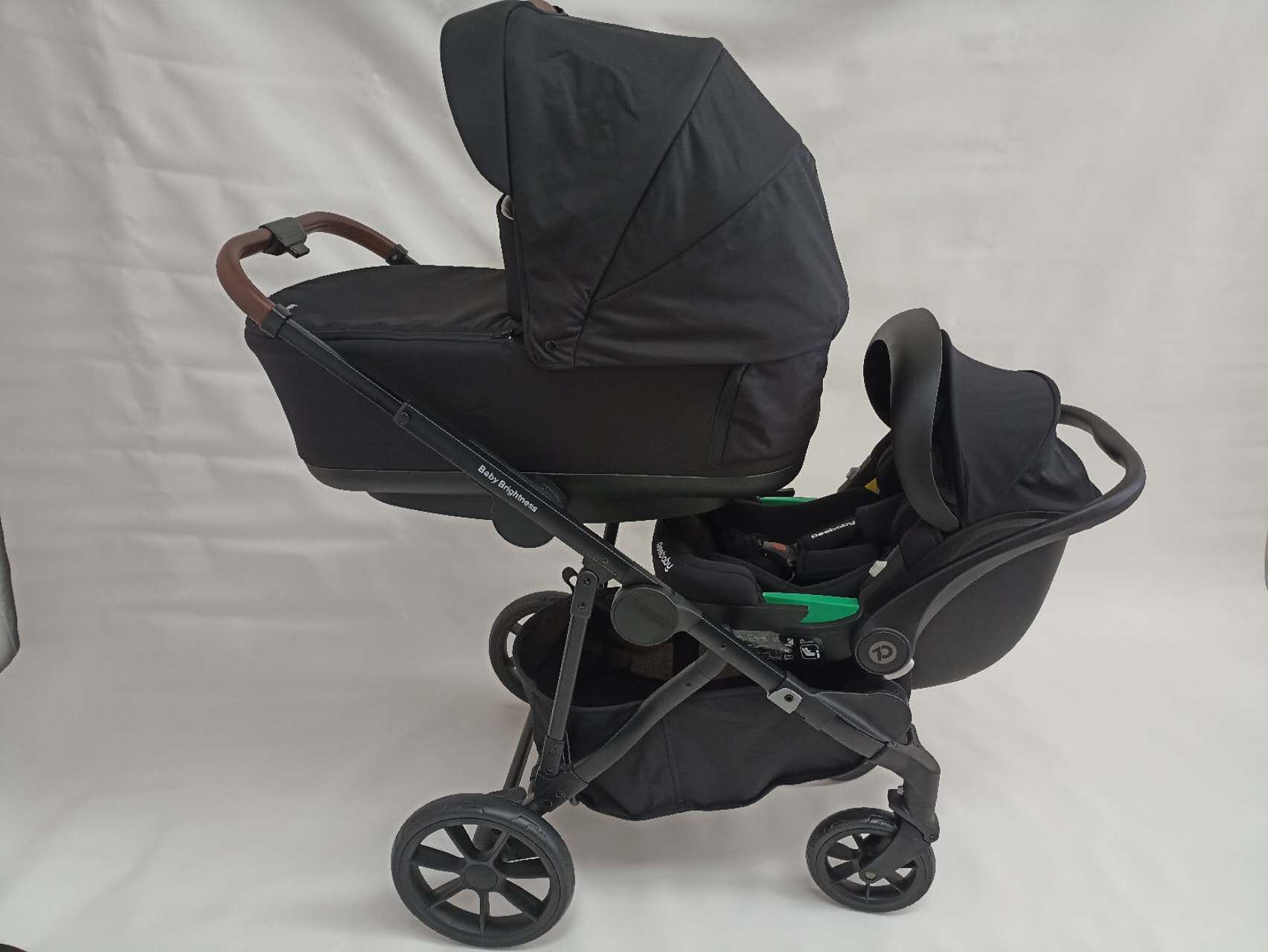 Pre-order Double Pram – Luxe Twin Stroller with Bassinet and Car Seat - image 22