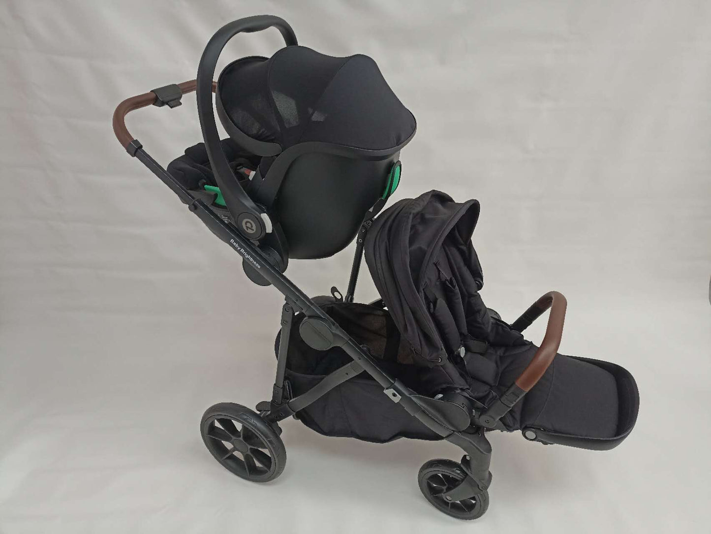 Pre-order Double Pram – Luxe Twin Stroller with Car Seat and Rotating ISOFIX Base - image 15