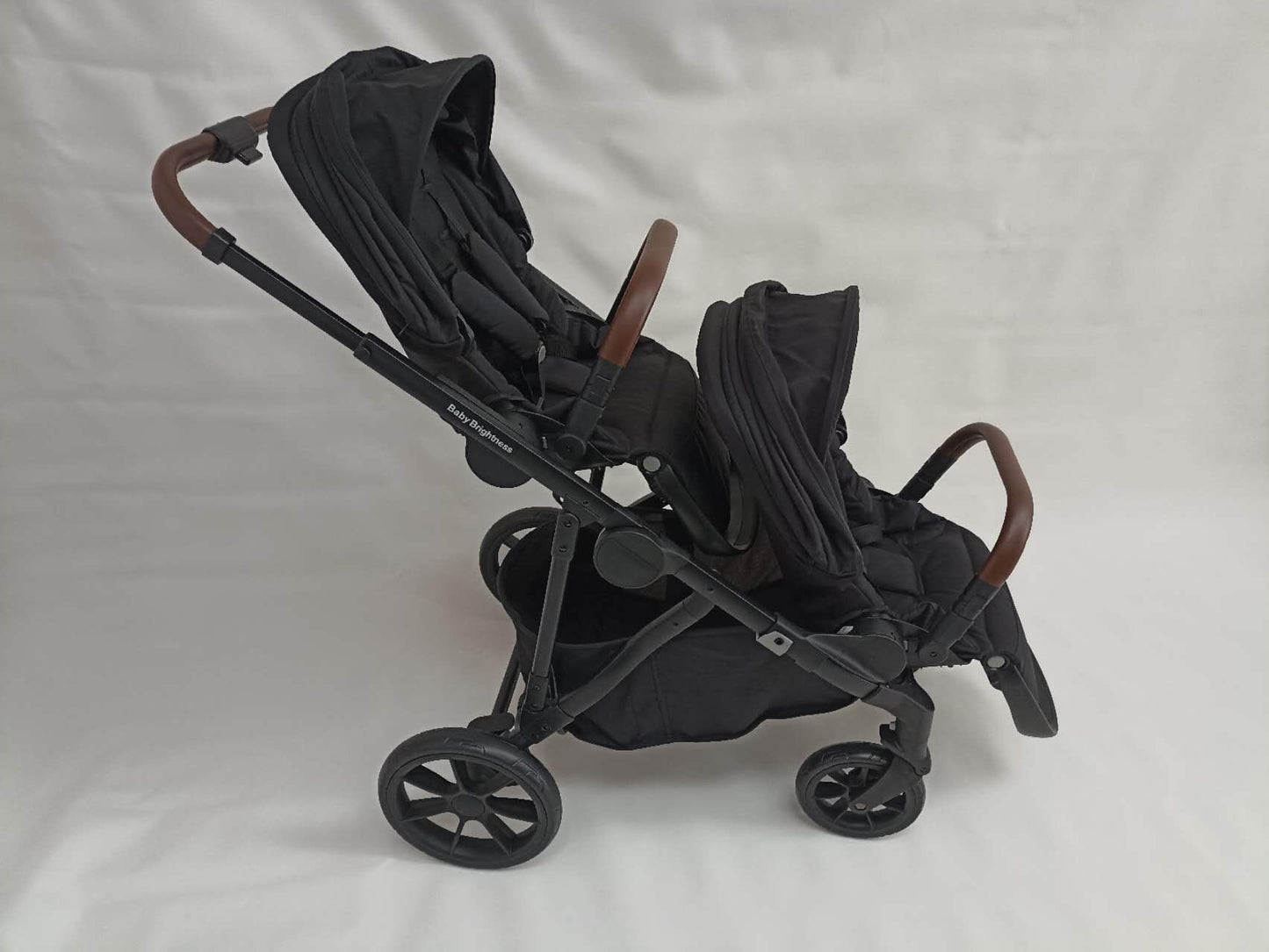 Pre-order Double Pram – Luxe Twin Stroller with Double Reclining Car Seats - image 6