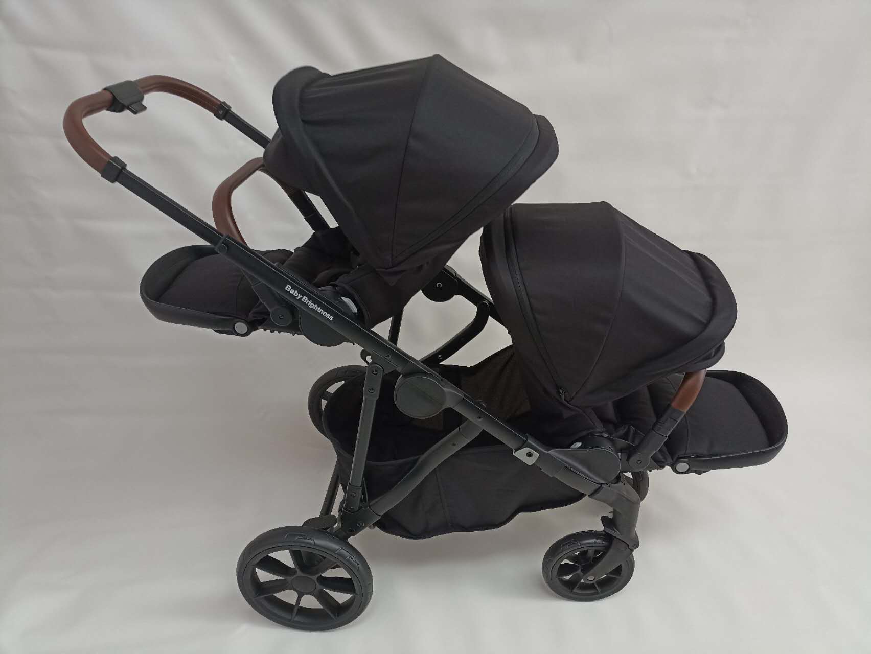 Pre-order Double Pram – Luxe Twin Stroller with Bassinet, Reclining Car Seat and Rotating ISOFIX Base - image 10