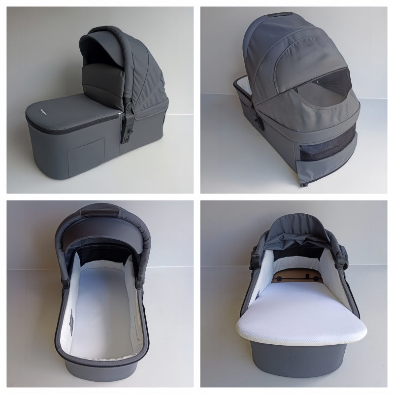 Newborn Pram – Palms 2+ Stroller with Carrycot and Car Seat (Grey) - image 8