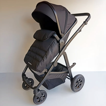 Newborn Pram – Palms 2+ Stroller with Carrycot (Black) - image 3