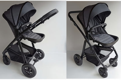 Newborn Pram – Palms 2+ Stroller with Carrycot (Black) - image 5