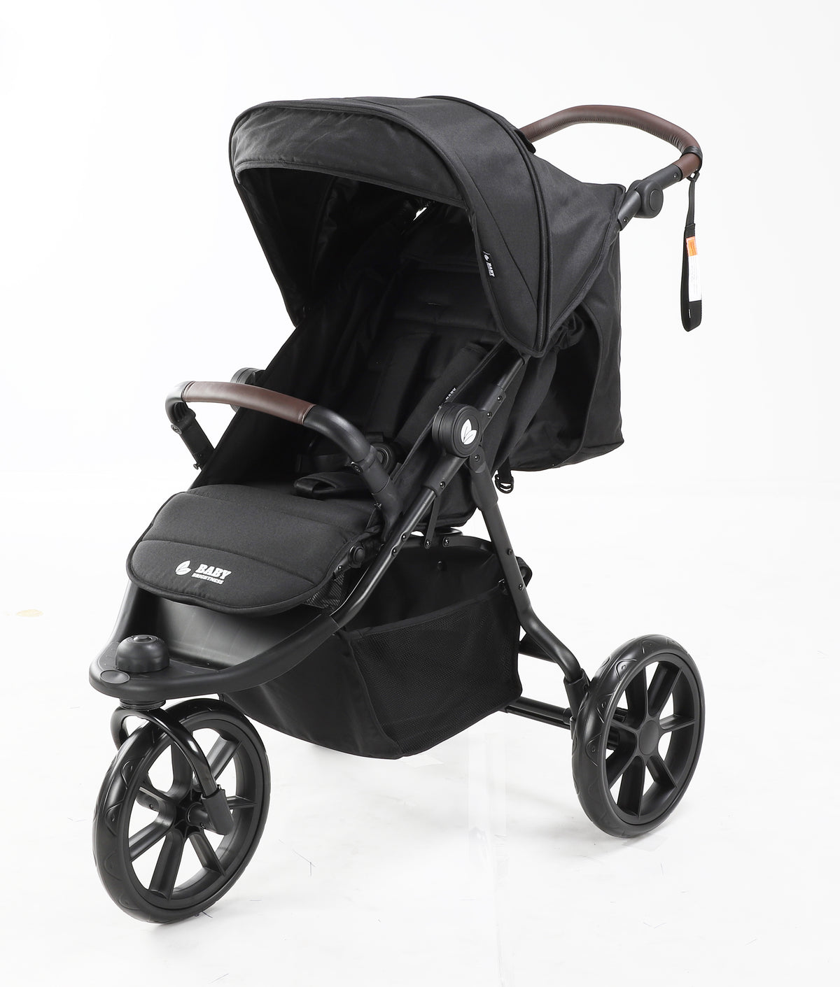 Baby Brightness ELIO Three Wheel Pram And Carrycot - Black