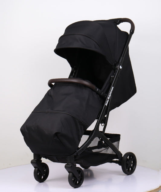 Travel Pram – AirGo Lightweight Stroller with ISOFIX Booster Seat (Black) - image 2