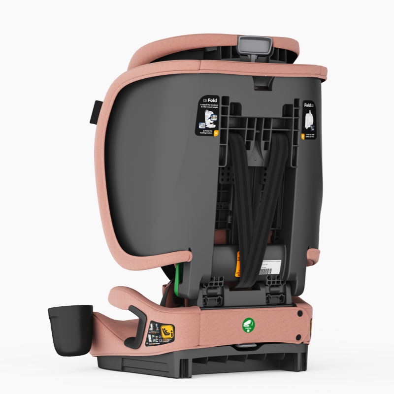 Baby Brightness SecureFit Portable Travel Booster Car Seat Pink - image 12
