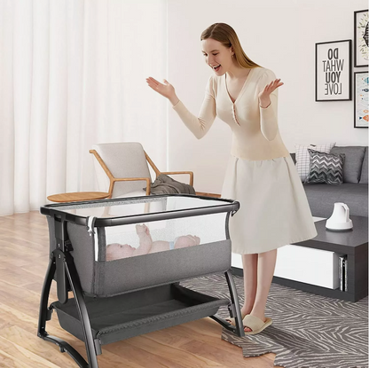 Baby Brightness Co Sleeper Bassinet Dark Grey