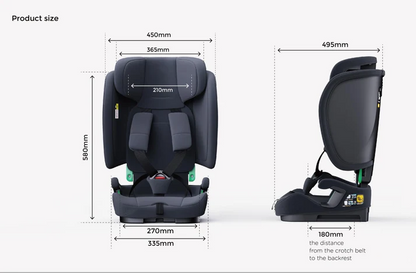 Baby Brightness SecureFit Portable Travel Booster Car Seat Blue