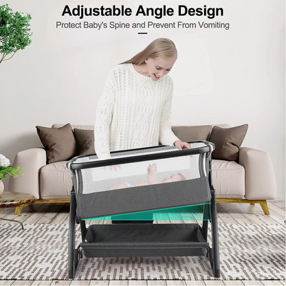 Baby Brightness Co Sleeper Bassinet Dark Grey
