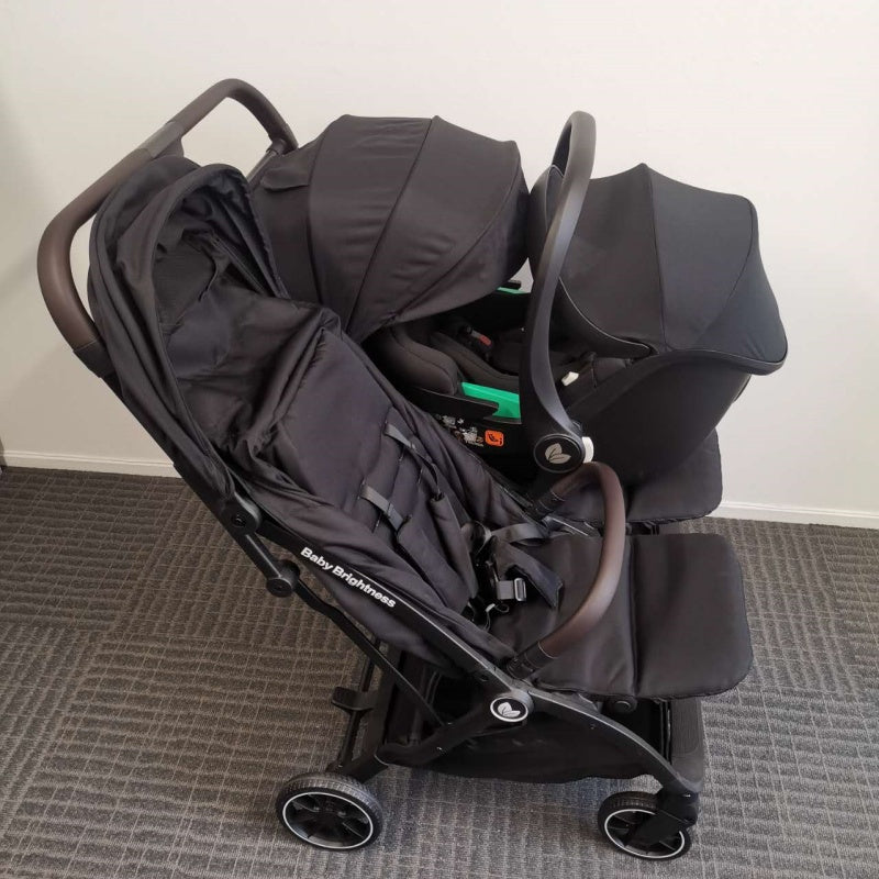 Double Pram – FlexGo Duo with Infant Capsule (Black) - image 8